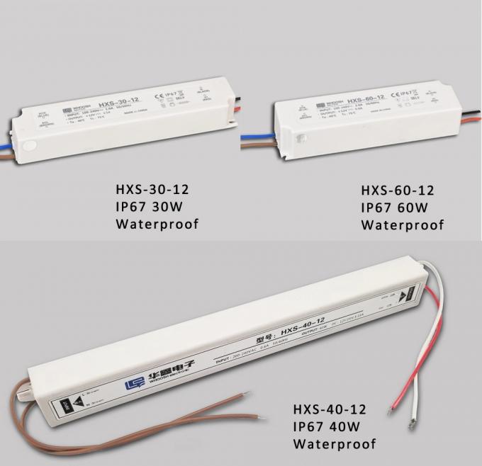 LED Sign IP67 Waterproof Power Supply Perumahan Plastik 60W 12V 5A Driver LED 2