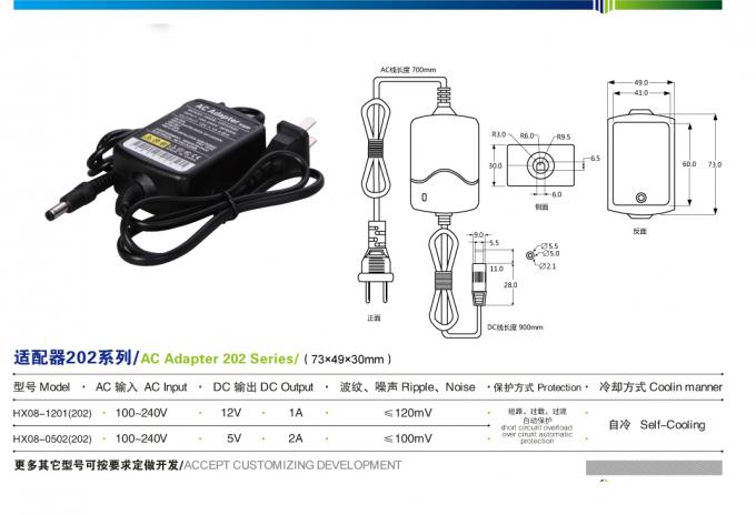 Adaptor AC DC Universal Pendingin Sendiri 12W Desktop Adaptor Universal 1A 12 Volt 0